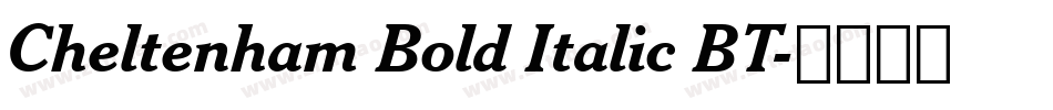 Cheltenham Bold Italic BT字体转换